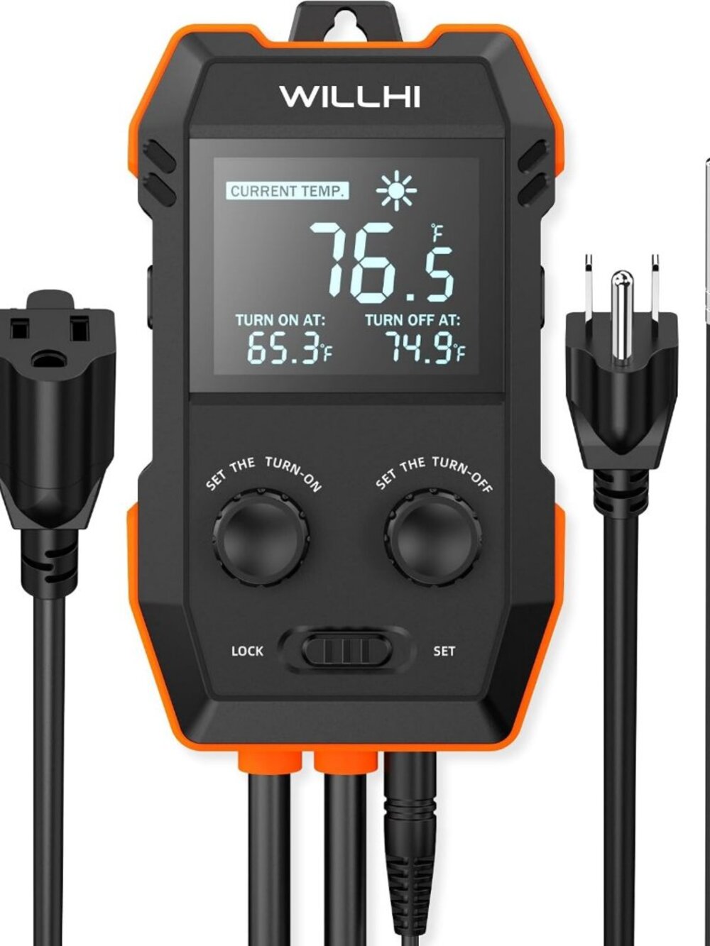 Digital Temperature Controller 10A 1200W for Home & Garden Use - Reliable